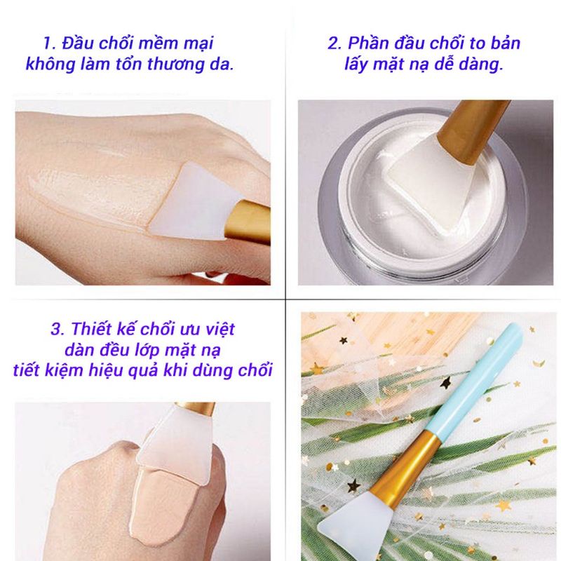 Cọ đắp mặt nạ silicon, chổi quét mask cao cấp