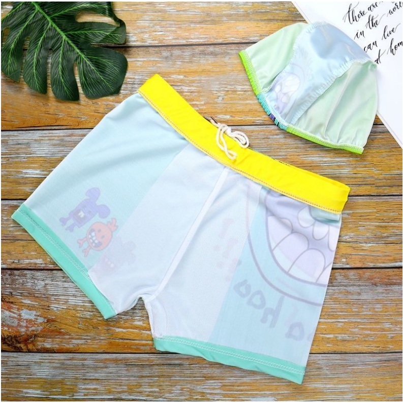Bộ Quần Bơi Nón Bơi Vải Thun