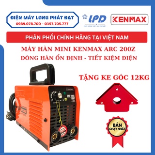 Máy hàn mini Kenmax ARC 200Z chính hãng thương hiệu Nhật Bản tặng đầy đủ phụ kiện và ke góc máy hàn gia đình và thợ