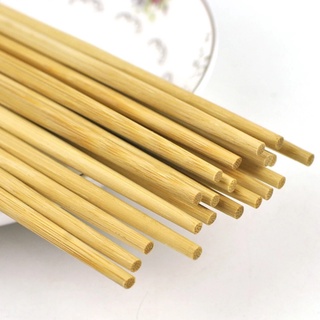 Combo 10 đôi đũa gổ tre tự nhiên, đũa thô không sơn không pha