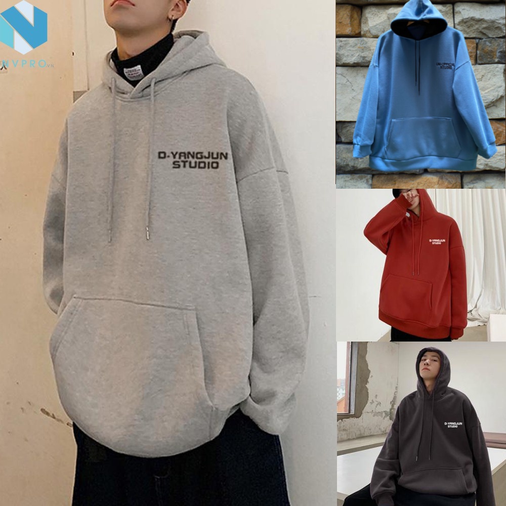 Áo HOODIES Form 90kg DYANG chất liệu nỉ ngoại không xù lông - kiểu dáng Hàn Quốc Có VIDEO