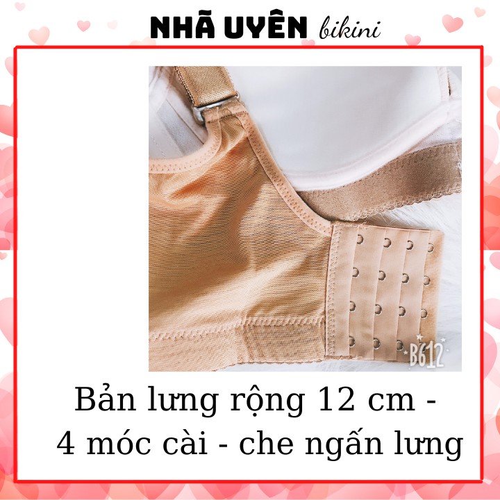 Áo ngực định hình, không gọng, đệm mỏng, dây bản to định hình ngực