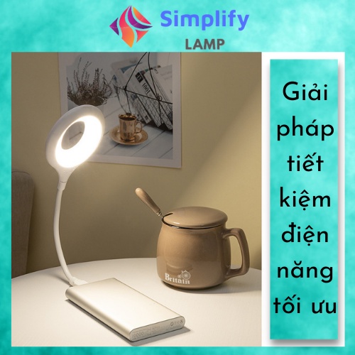Đèn học bài để bàn mini Led USB cho bé, học sinh, sinh viên có màu xanh, hồng, trắng S01 - shop SIMPLIFY LAMP