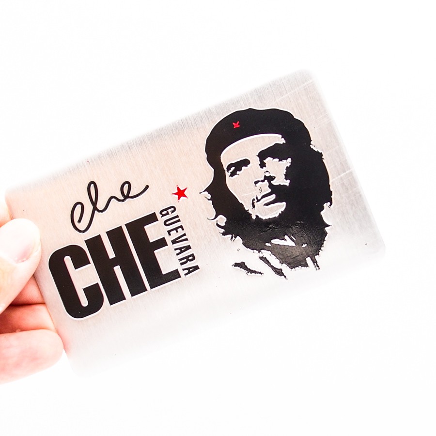 Set 2 Sticker Metal dán xe - Che Guevara - STICKER FACTORY