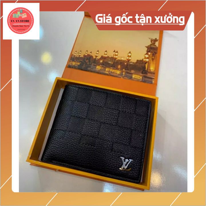 Ví Da Nam LV [FULL BOX] Bóp da nam cao cấp nhiều ngăn tiện lợi,sang trọng và lịch lãm.Hình ảnh shop tự chụp T080