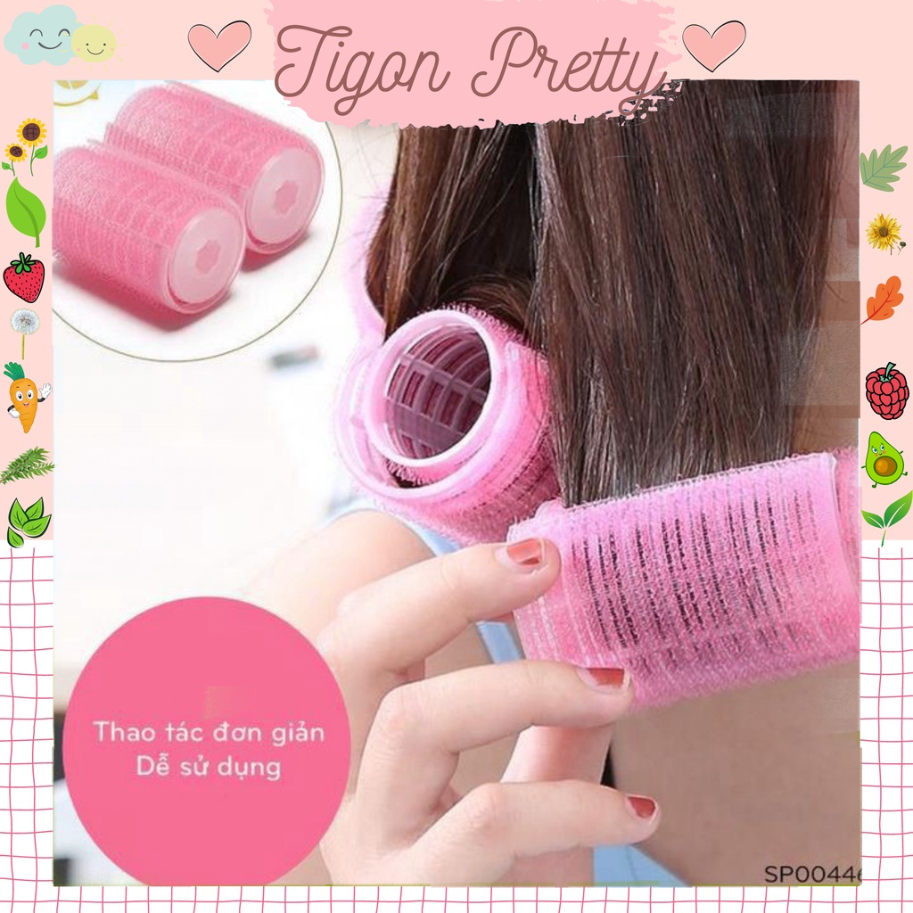 2 Lô uốn mái tự dính size to không dùng nhiệt, không gây hại, tóc uốn xoăn tự nhiên