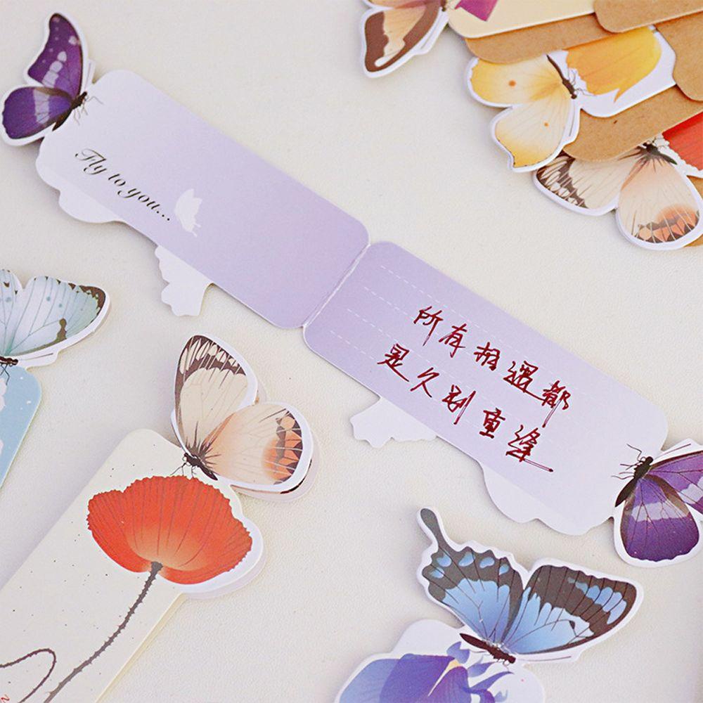 Thẻ Đánh Dấu Trang Sách Hình Bươm Bướm Tiện Dụng Cho Học Sinh