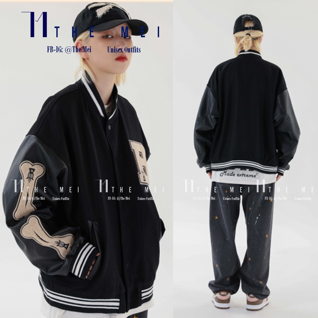 HÀNG SẴN - Varsity Jacket - Áo khoác - Hàng chuẩn M.E & Blackair