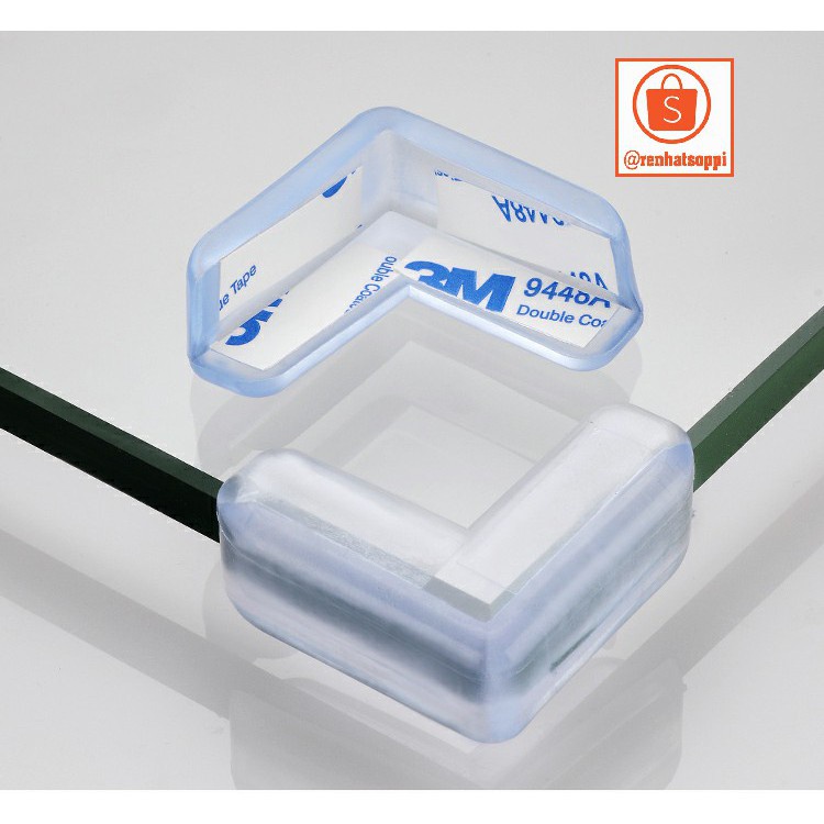 Set 4 miếng bịt góc bàn vật liệu silicon cao cấp