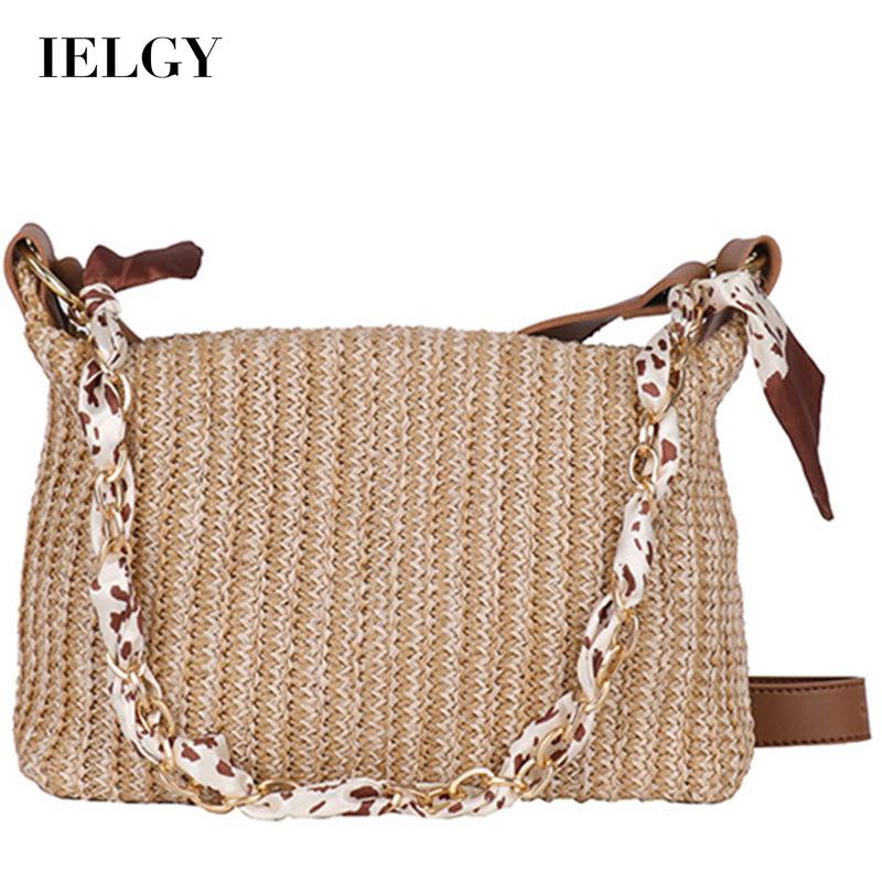 Túi Đeo Vai Đan Rơm Thời Trang Dễ Phối Đồ Cho Nữ