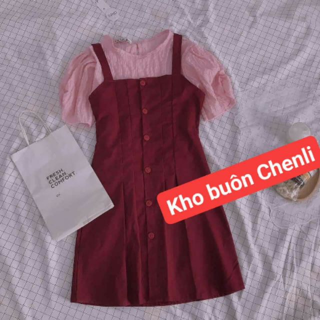 Set áo váy yếm