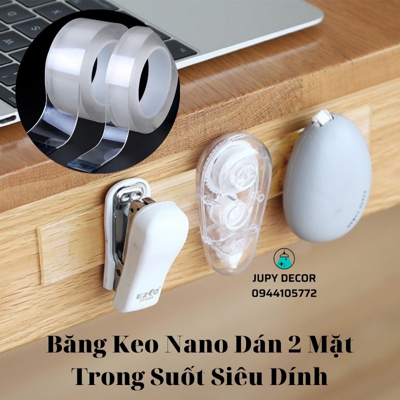 [Sẵn HCM] Băng keo 2 mặt siêu dính trên nhiều bề mặt chất liệu không cần khoan đục tiện lợi vô cùng