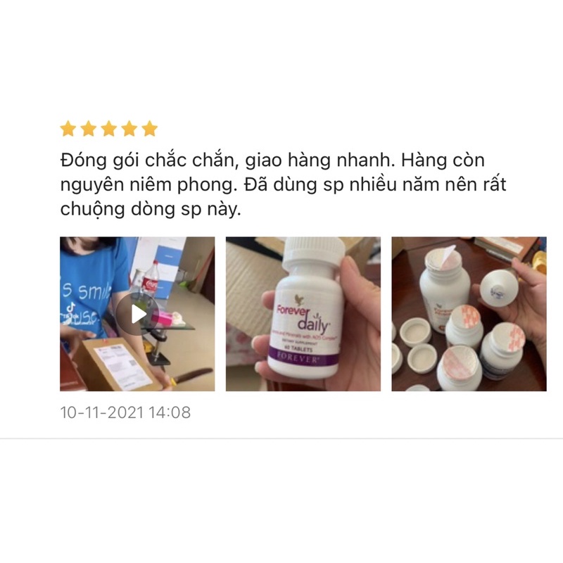 [60 viên] Viên uống Forever Daily cung cấp 55 loại Vitamin hỗ trợ ngăn MỤN, đẹp da &amp; tăng cường sức khoẻ
