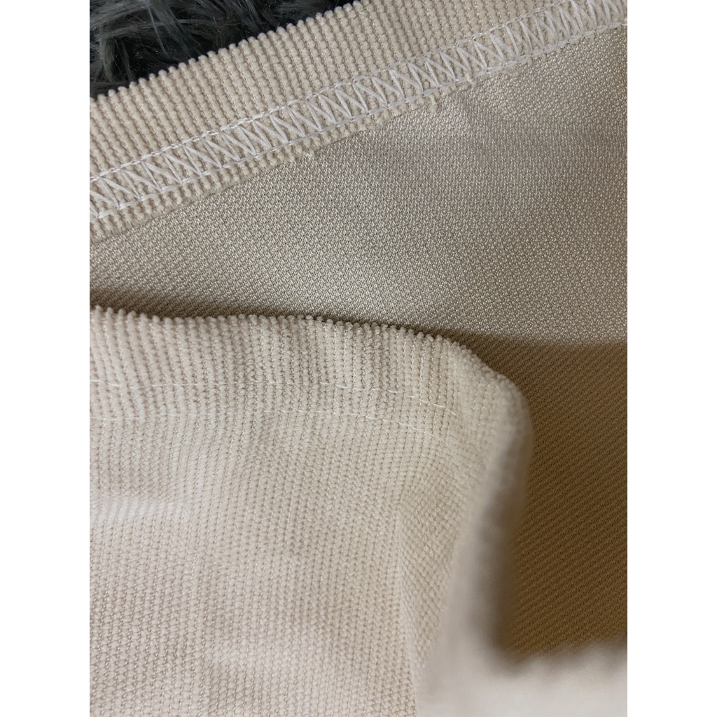 Quần nhung tăm ống rộng culottes dáng suông cạp chun Pandinee Q02