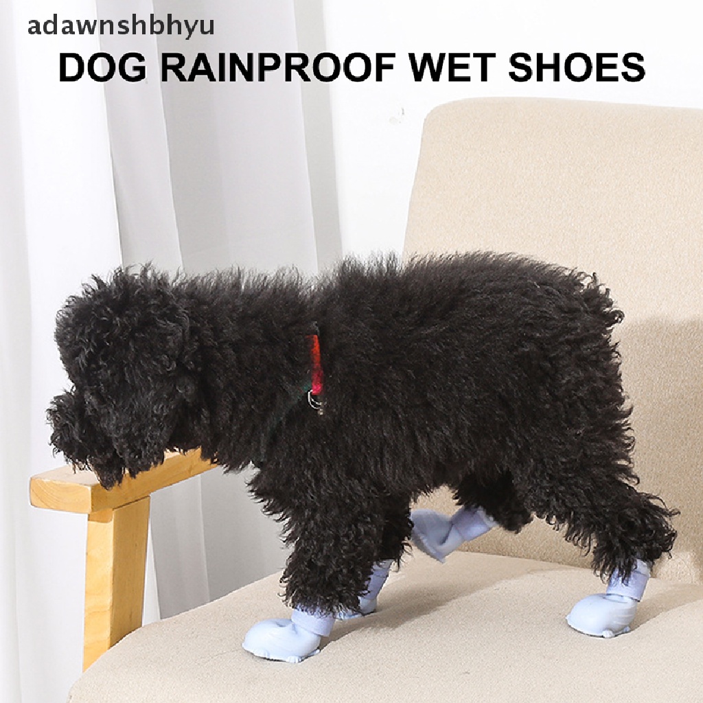 Bộ 4 Giày Bốt Cao Su Đi Mưa Chống Trượt Không Thấm Nước