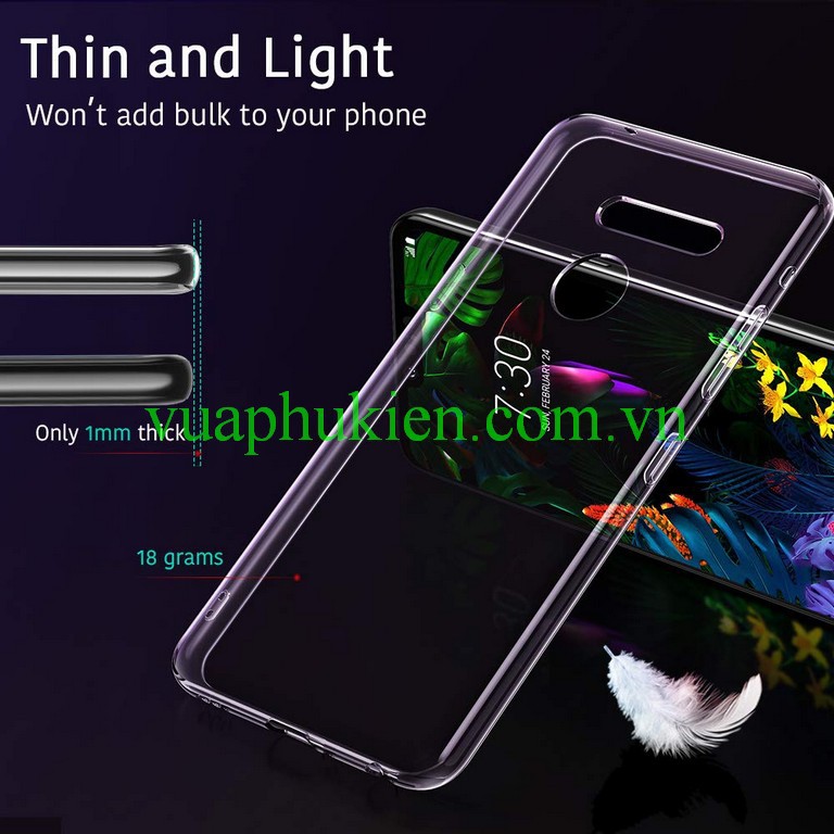 Ốp lưng LG V60 V50 V40 V30 V20 V10 ThinQ, G8 G8X G7 G6 G5 G4, G4 stylus, G3 silicon dẻo trong A+