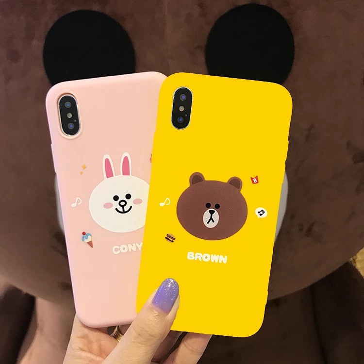 Ốp điện thoại silicon in hình động vật hoạt hình đáng yêu cho iPhone 6 6Plus 6s 6Plus 7 7Plus 8 8Plus X XS | BigBuy360 - bigbuy360.vn