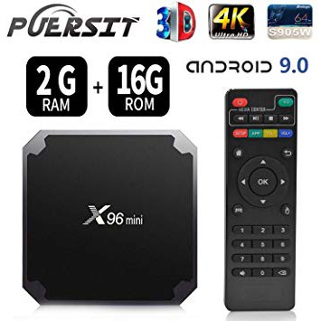 SIÊU HÓT Tv Box X96Mini S905W Lõi Tứ Hỗ Trợ 2.4g Và Phụ Kiện Mã 2G+16G