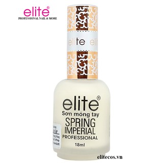 Sơn dưỡng móng cao cấp Elite - D49 - 18ml - Base/Hương Dừa
