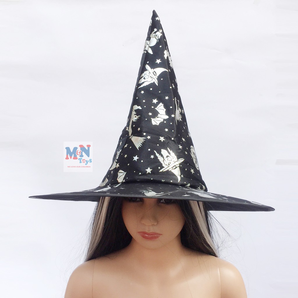 Mũ phù thủy hóa trang Halloween cho bé từ 3 tuổi trở lên
