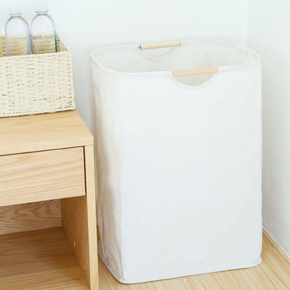 ♫DAPHNE♫ Bathroom Laundry Hamper Bedroom Handheld Dirty Clothes Basket Beige Household Fabric Laundry Storage Bag Simple Foldable