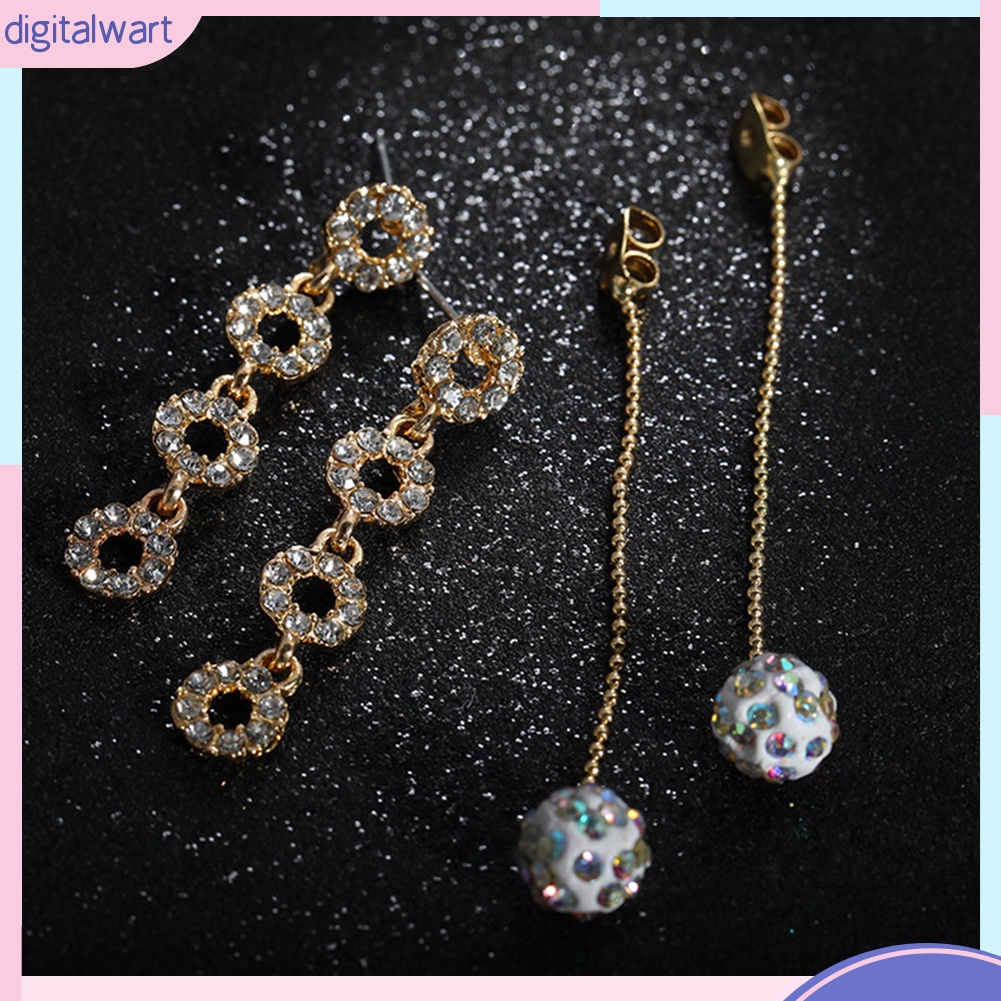 Hoa tai tua dài đính đá thời trang cho nữ