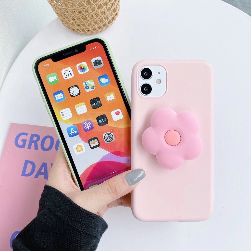Ốp Điện Thoại Màu Kẹo Có Giá Đỡ Cho Redmi 9T 9C 9A 9 Note 11S 10 PRO 10S 9S 9 8 PRO 7 PRO Xiaomi Mi 11T PRO Poco X3 Poco M3