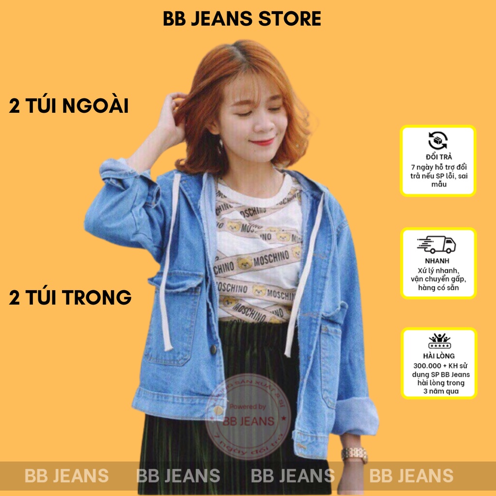 Áo khoác jeans nữ top 7 áo đẹp đỉnh tại Panda