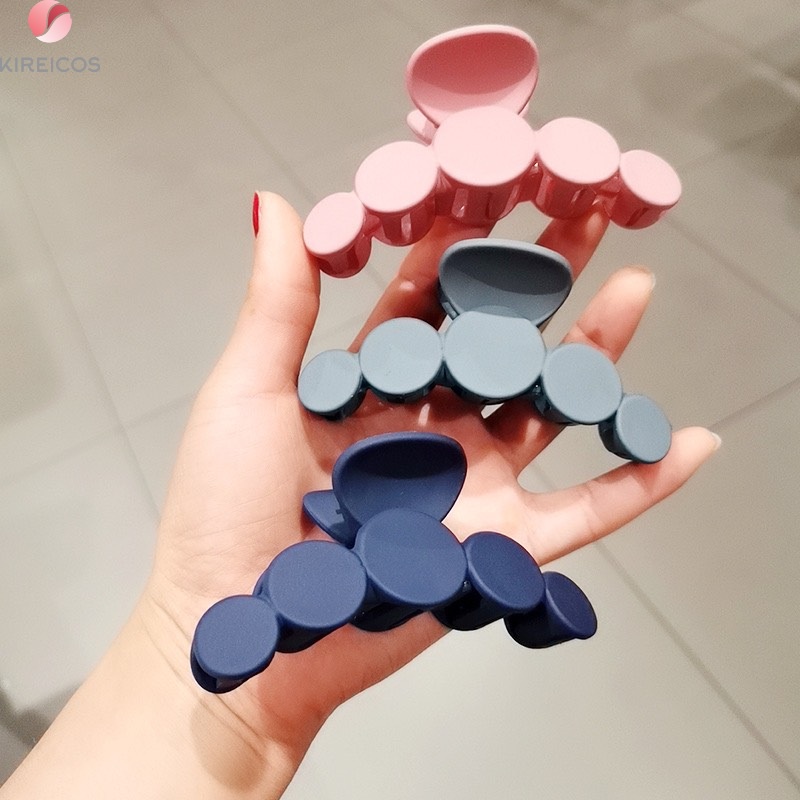 Kẹp Tóc Gấp Tóc Chấm Tròn Siêu Bự Nhiều Màu Phong Cách Hàn Quốc Hot Trend Mùa Xuân Hè