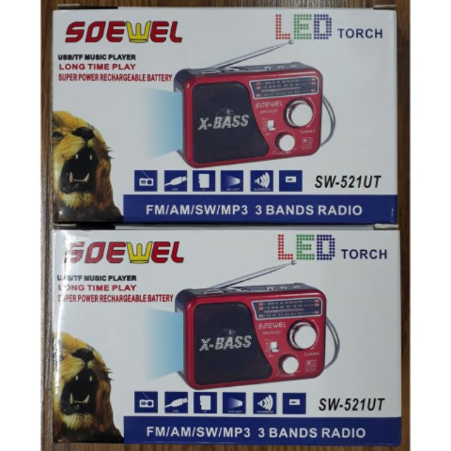 (Giá dùng thử) Đài Radio FM Am ,Sony SW-521UT Có Đèn