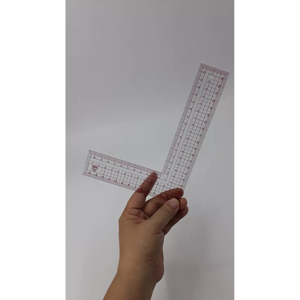 Thước vẽ kỹ thuật, Thước đo góc vuông, Thước L Template Ruler L-505