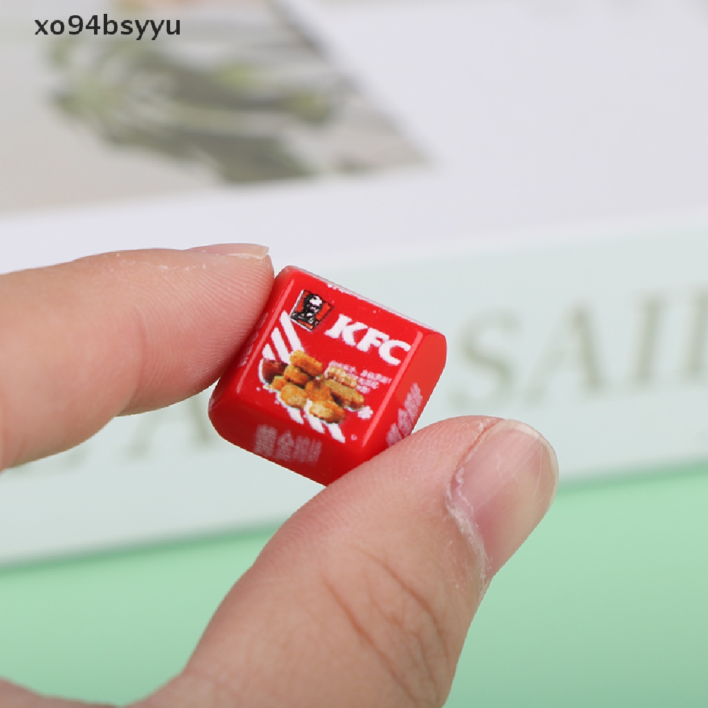 Set 5 Hộp Bánh Burger Mini xo94bsyyu Tỉ Lệ 1 / 12 Trang Trí Nhà Búp Bê