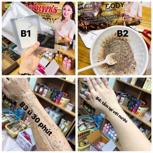 TẮM TRẮNG CÀ PHÊ SIÊU TRẮNG