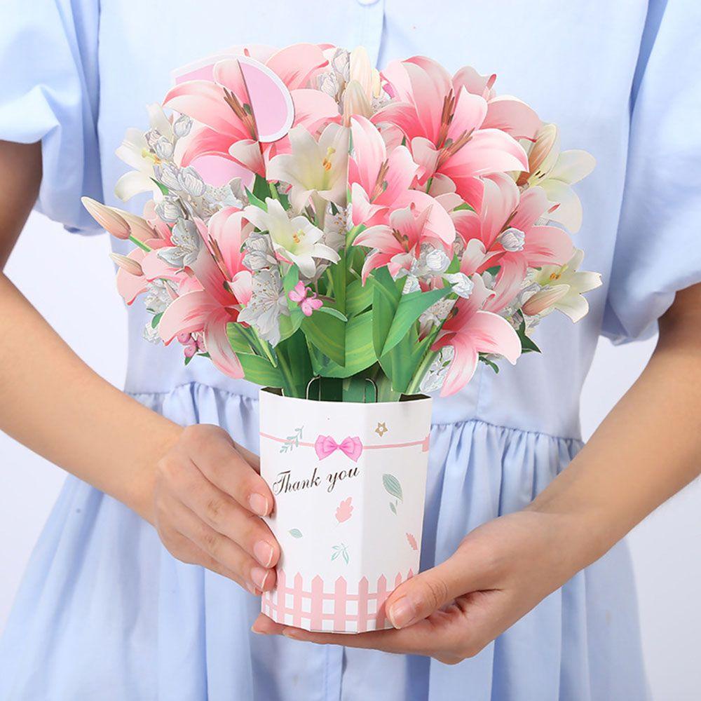 Bó Hoa Hồng / Lily / Hướng Dương / Hoa Tulip 3D Cho Ngày Lễ Tình Nhân