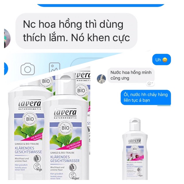 Meken7110  -  Nước hoa hồng hữu cơ Lavera - Mỹ phẩm tự nhiên Đức SU224  🌺