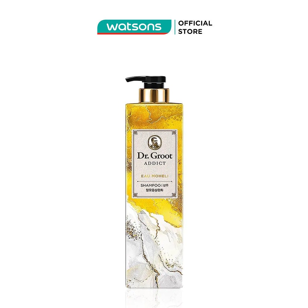 Dầu Gội Sạch Gàu Và Chăm Sóc Da Đầu, Ngăn Tóc Gãy Rụng Reen Dr.Groot Addict Lily De Moheli 385ml