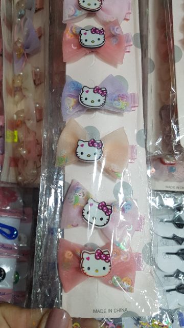 Sỉ 1 vỉ 10 cái kẹp nơ mỏ vịt cho bé gái