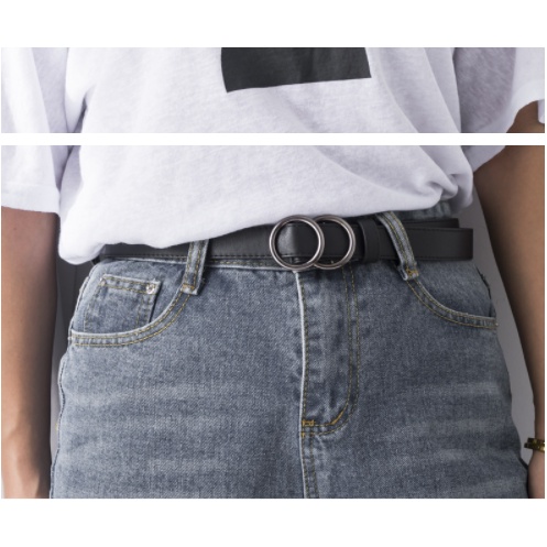 Thắt lưng nữ không lỗ 2 khoen tiện dụng, dây nịt phong cách Ulzzangs, phụ kiện thời trang dây nịt TL006 - Filibra