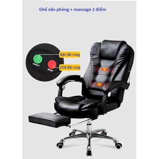 Ghế văn phòng + Massage 2 điểm gác chân !