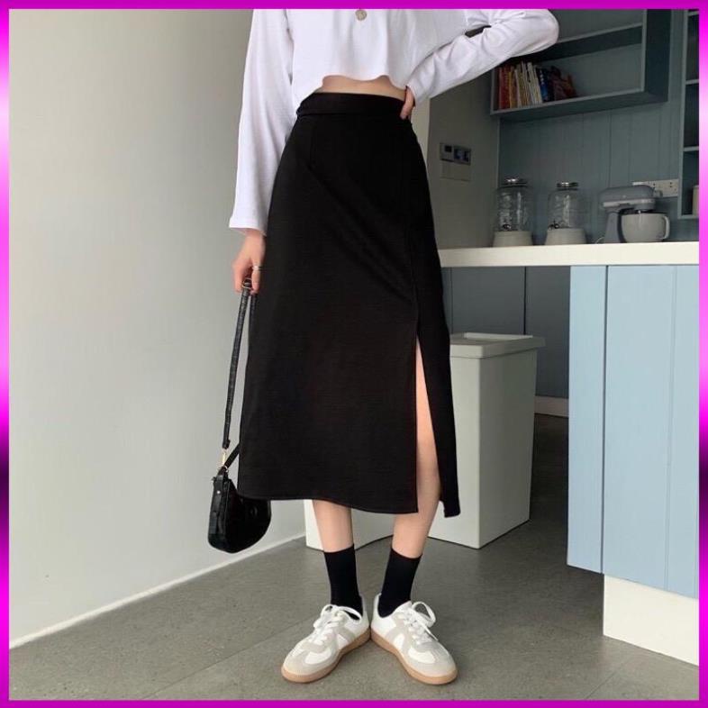 [ Xả Kho 3 Ngày ] CHÂN VÁY DÀI XẺ TRƯỚC UZZANG,CHÂN VÁY DÀI PHONG CÁCH HÀN QUỐC | BigBuy360 - bigbuy360.vn