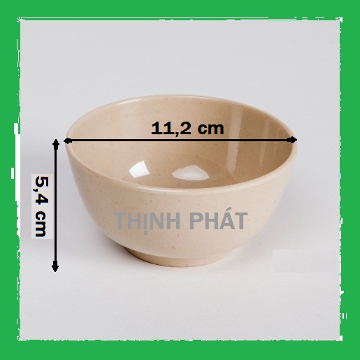 Bộ 10 chén cơm nâu - Bát cơm nâu nhựa Melamine Fataco cao cấp HÀNG CHÍNH HÃNG