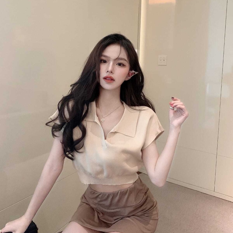 Áo thun COZOKC tay ngắn đơn giản phong cách Hàn Quốc