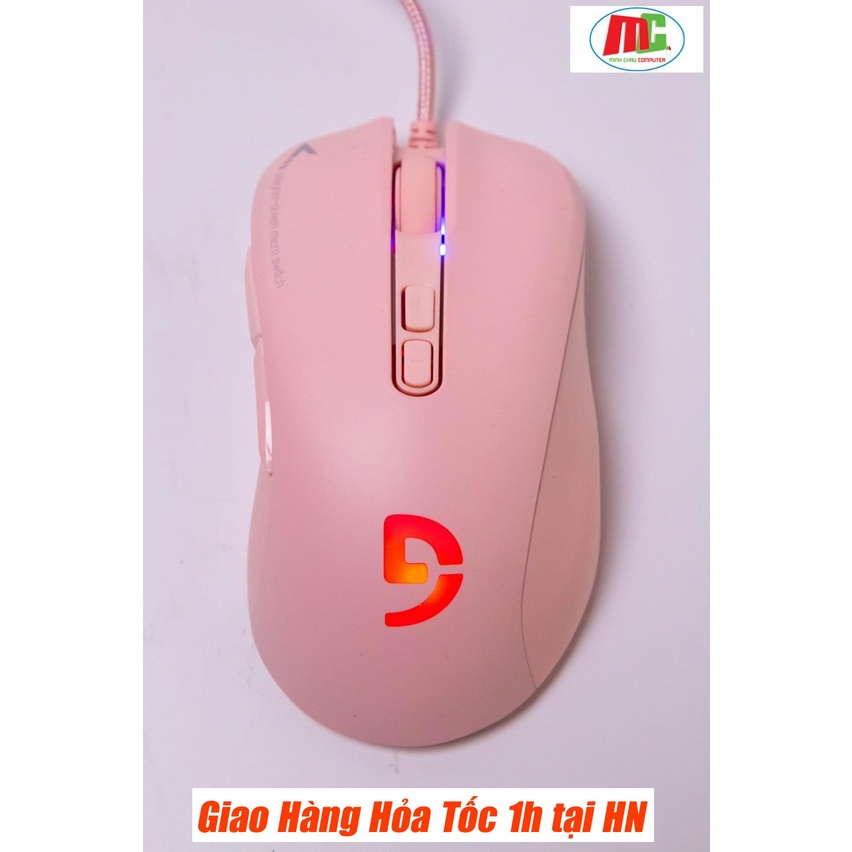 Chuột Gaming Fuhlen G90 Màu Hồng RGB - Hàng Chính Hãng BH 2 Năm