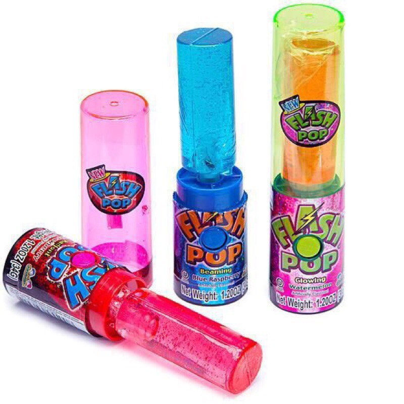 Kẹo son môi có đèn Kidsmania Flash Pop 34gr