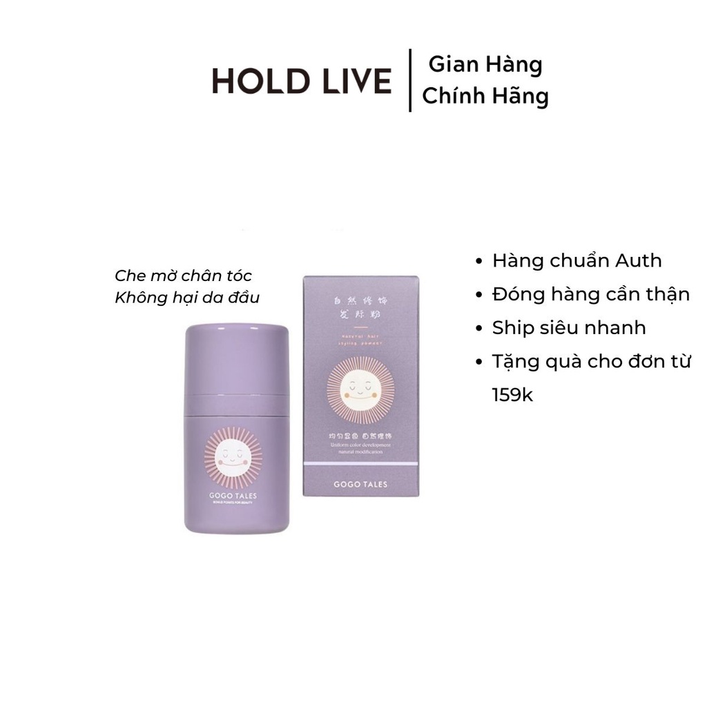 Phấn che khuyết điểm tóc GOGO TALES GT209 dễ dàng che vùng tóc thưa và tạo hiệu ứng dày tóc