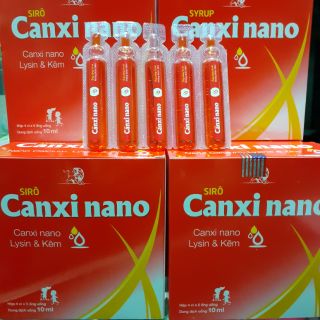 ✅Canxi nano (hộp 20 ống ) bổ sung canxi cho bé từ 2 tuổi còi xương chậm lớn kém hấp thu 👍👍👍