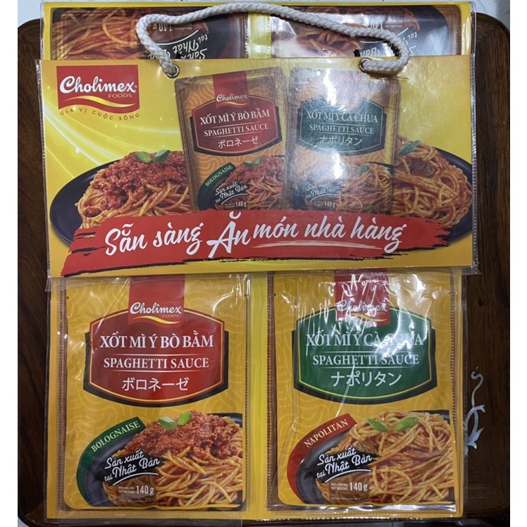 Xốt Mỳ Ý Bò Bằm/Cà Chua Cholimex (140g)