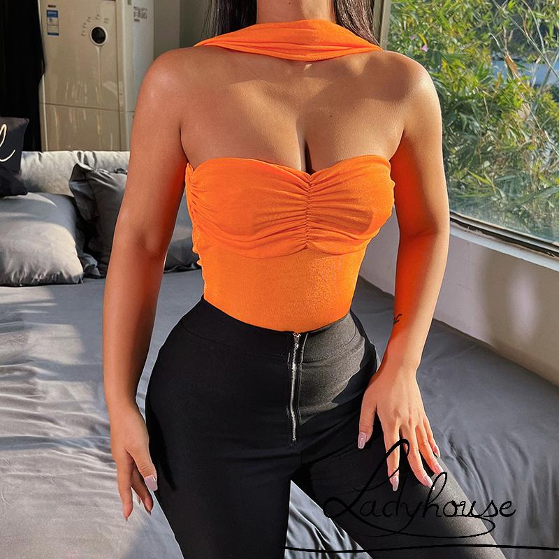 Ld- Bộ Áo Liền Quần Không Tay Màu Trơn Thời Trang Mùa Hè Dành Cho Nữ Size S/M/L | BigBuy360 - bigbuy360.vn