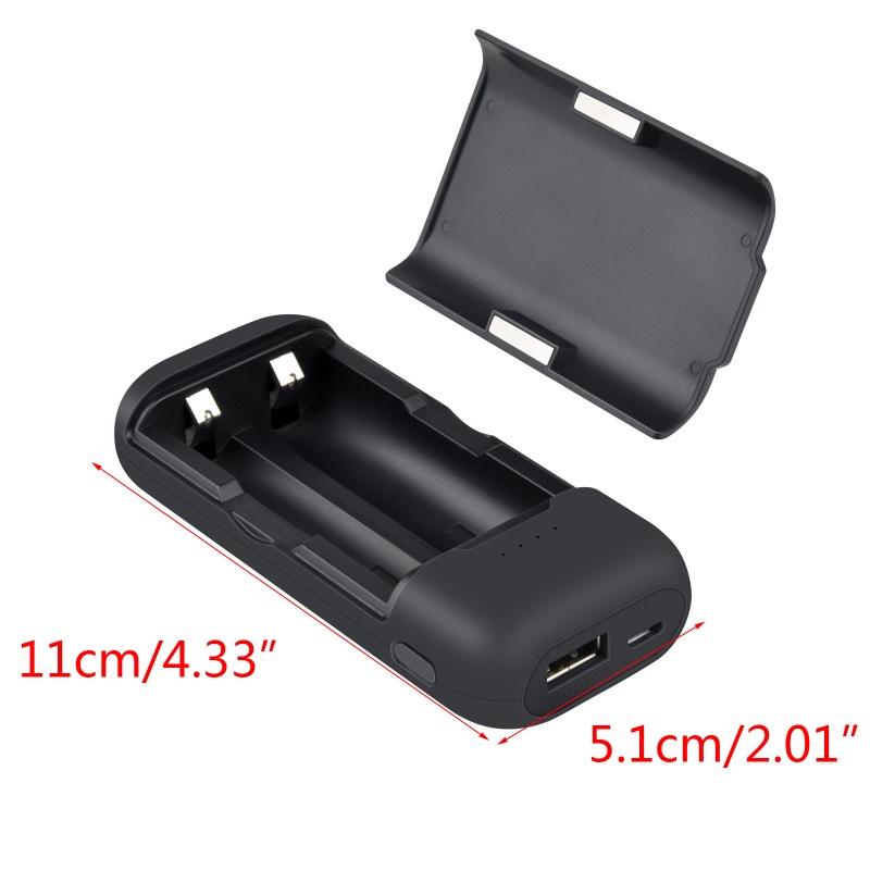 Vỏ pin sạc dự phòng ngoài 2x18650 có đèn báo DIY chất lượng