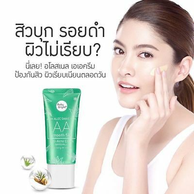 KEM NỀN ALOE SNAIL AA SMOOTH SKIN ANTI-ACNE CREAM SPF50 PA BABY BRIGHT CHÍNH HÃNG - 3487